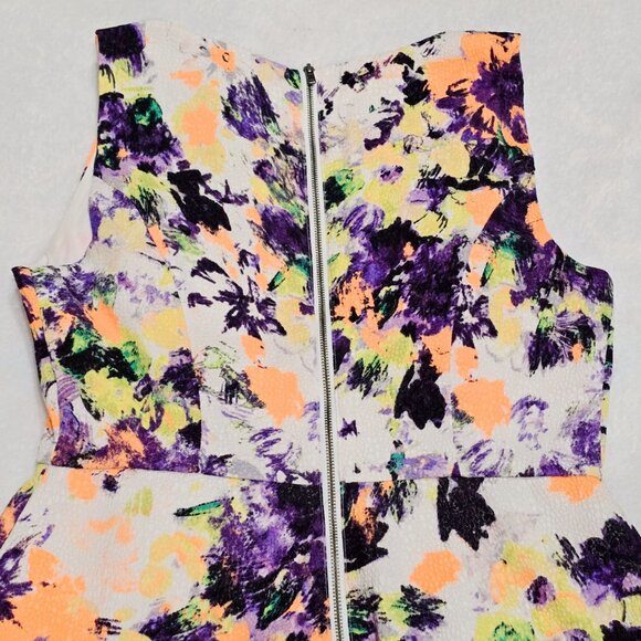 Anthropologie Maeve Lemon Garden Dress W/ Pockets, Cottagecore White Purple 4p - Picture 3 of 11